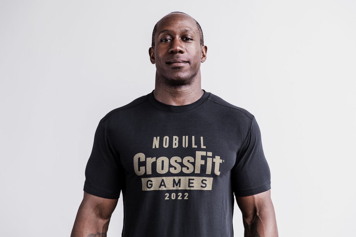 Nobull Crossfit Games® 2022 Men\'s T Shirts Black | Australia (TH4801)